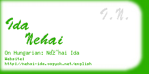ida nehai business card